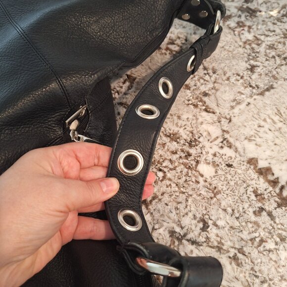 Biacci  Black Soft Leather Shoulder Bag, - Picture 5 of 11